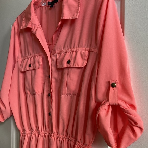 Cute coral dress in size L - Picture 4 of 7